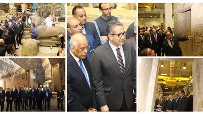 جولة لرئيس البرلمان في المتحف المصري الكبير 