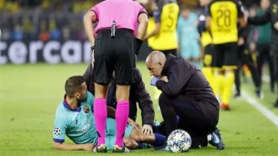 برشلونة يكشف تفاصيل جديدة بشأن إصابة جوردي ألبا