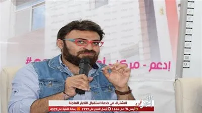 أحمد يونس يسجل إعلان لمركز أورام الفيوم (صور)