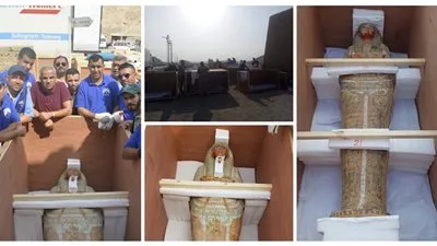 توابيت خبيئة العساسيف تصل إلى المتحف المصري الكبير