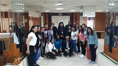 بطريرك الأقباط الكاثوليك يستقبل مجموعة من الشباب الجامعى 