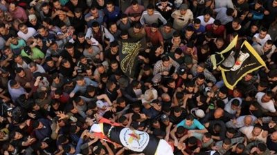 تشييع جنازة بهاء أبو العطا القيادى فى حركة الجهاد الإسلامى (صور)