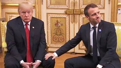 ترامب وماكرون يعبران عن قلقهما بشأن تطوير إيران برنامجها النووي