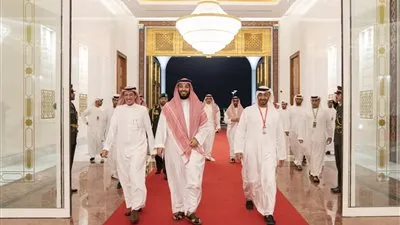 محمد بن سلمان يغادر الإمارات