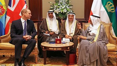 الأمير ويليام يلتقي أمير الكويت خلال اليوم الأول من جولته في الشرق الأوسط