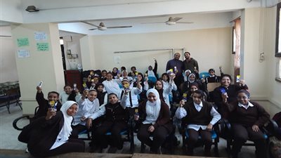 شركة مياه الشرب تنظم ندوة توعية بمدرسة ٢٥ يناير الإعدادية بالمنيا