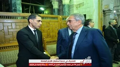 عمرو موسي ومحمد مختار ونجوم الفن في العزاء الفنان محمد خيري (صور)