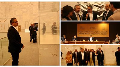 العناني يتفقد الاستعدادات الأخيرة بمتحف الحضارة تمهيدا لافتتاحه