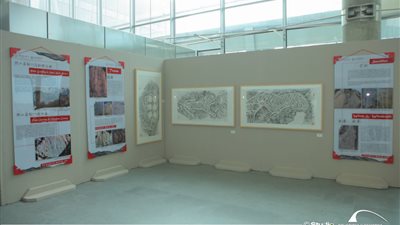 افتتاح المعرض الصيني للنحت على الصخور بمكتبة الإسكندرية (صور)