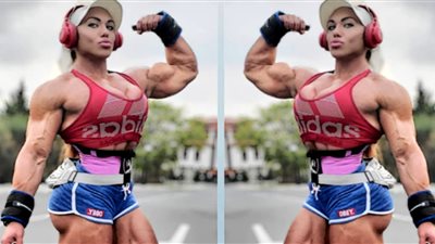 بطلة العالم في كمال الأجسام 