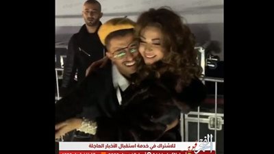 بالأحضان والقبلات ميريام فارس تستقبل الشباب الفائز بمسابقة 