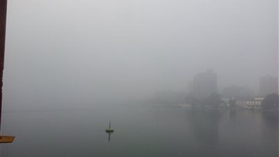 شبورة مائية تغطي سماء القاهرة والجيزة