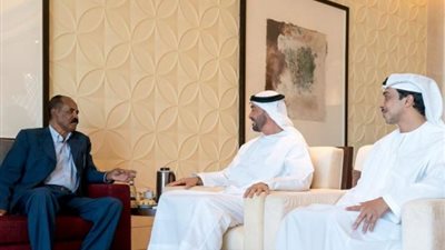 محمد بن زايد ورئيس إريتريا يبحثان سبل التعاون