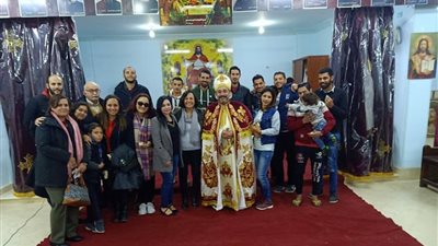  الأقباط الكاثوليك بالإسماعيلية يحتفلون بعيد الميلاد المجيد (صور)