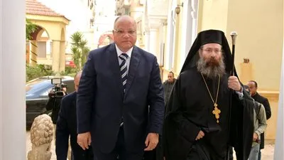 محافظ القاهرة يشارك الأرمن الكاثوليك والروم الأرثوذكس احتفالات عيد الميلاد المجيد