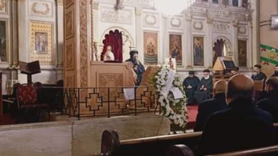 الأنبا كيرلس يترأس صلاة الجنازة علي جثمان كاميليا جرجس بالإسكندرية