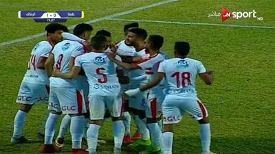 عمر السعيد يتقدم للزمالك على طنطا بالهدف الأول 