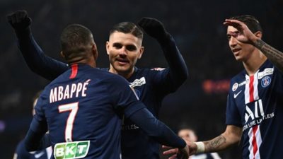 باريس سان جيرمان يدك شباك سانت اتيان بسداسية ليتأهل إلي نصف نهائي كأس فرنسا