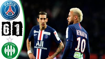 أهداف مباراة - باريس سان جيرمان 6 × 1 سانت إيتيان | ربع نهائي كأس الرابطة الفرنسية