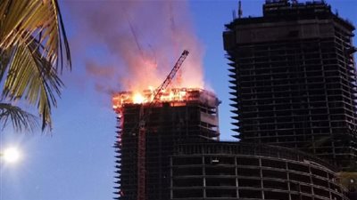 الدفاع المدني بمكة يعلن مباشرة حادث حريق برج جدة