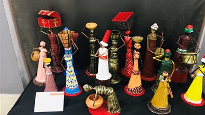 موكب فرح ولوحة التحطيب.. أعمال فنية تحكي تراث مصر