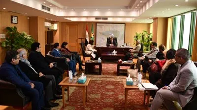 محافظ الفيوم يستقبل وفد اتحاد المستثمرات العرب