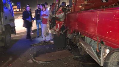 مصرع وإصابة شخصين في حادث تصادم بزراعي البحيرة (صور وأسماء)