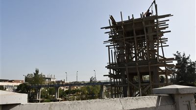 إنهاء 80% من أعمال كوبري دمسنا في البحيرة (صور)