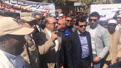 تفاصيل زيارة وزير الرياضة ومحافظ أسوان إلى نصر النوبة