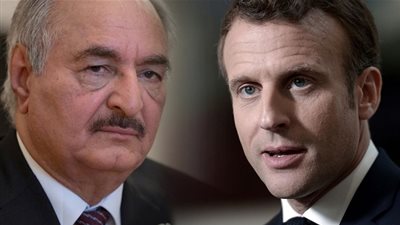ماكرون يدعو المشير خليفة حفتر لزيارة فرنسا