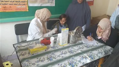 عمل مكثف من فرق المبادرة الرئاسية للأنيميا بمدارس الريف في الشرقية 