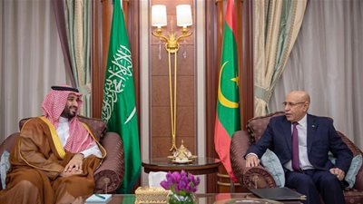 ولي العهد السعودي يستعرض العلاقات الثنائية مع الرئيس الموريتاني