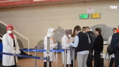 شاهد.. الإجراءات الاحترازية بمطار شرم الشيخ لمواجهة فيروس كورونا 