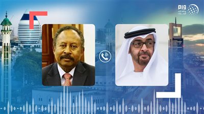 محمد بن زايد يجري اتصالا هاتفيا مع رئيس وزراء السودان