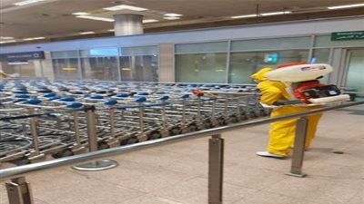 جودة وقائية ومعايير عالمية.. مطار القاهرة يعلن الحرب على فيروس كورونا (صور)