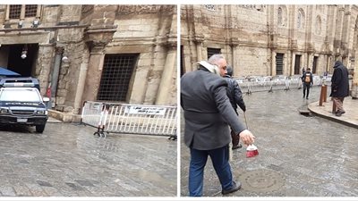 المياه ترتفع لمتر في شارع المعز.. والآثار تسيطر على الموقف 