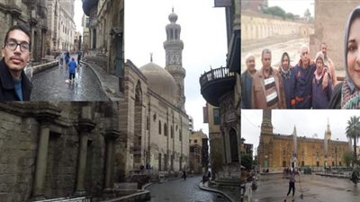 بعد أمطار غزيرة.. شارع المعز يتزين لاستقبال زواره