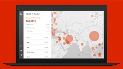 مايكروسوفت تطرح لوحة تتبع فيروس كورونا 
