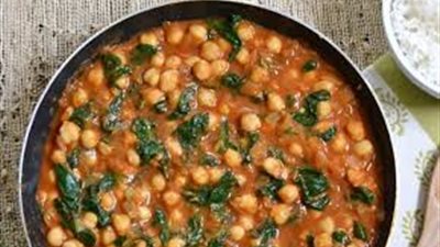 طريقة تحضير سبانخ بالحمص واللحمة المفرومة