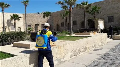 السياحة والآثار تعلن إجراءات التطهير والتعقيم في مواقعها ضد كورونا 