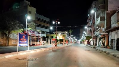 شوارع دمنهور خالية بعد تطبيق حظر التجوال لمواجهة كورونا (صور)