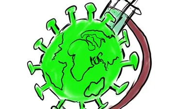 كورونا يغير مسار العالم (كاريكاتير)