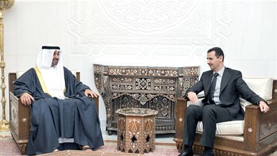 عاجل.. ولي عهد أبوظبي يبحث مع الرئيس السوري سبل مواجهة كورونا