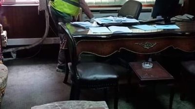 حي السيدة زينب يعقم المقر الرئيسي لوزارة العدل