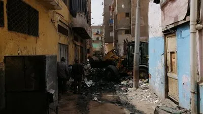 حملة نظافة وتعقيم مكبرة لعزبة الشحاتين بالمنصورة 