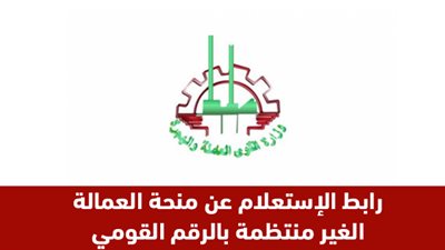 بالرقم القومي.. طريقة الاستعلام عن منحة العمالة غير المنتظمة المقدمة من وزارة القوى العاملة
