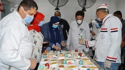 مستشفى الأطفال بجامعة المنصورة يستعد للاحتفال مع المرضى بيوم شم النسيم (صور)