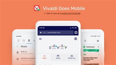 متصفح Vivaldi متوفر على نظام أندرويد بنسخة أساسية