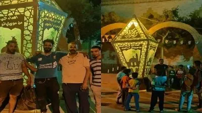 قبطي يوضح سبب تصنيعه لأكبر فانوس لأهل قريته المسلمين (فيديو)