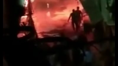 المعمل الجنائي يعاين حريق شقة سكنية بالمرج